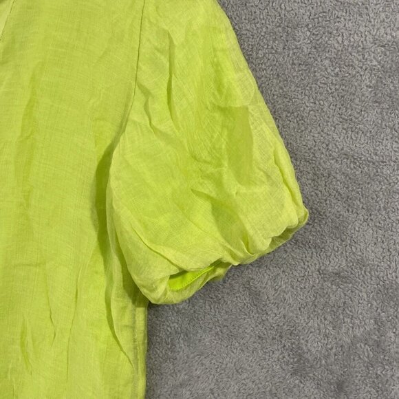 NEW Vince Camuto Womens Split-Neck Quarter Puf Island Lime XS - Picture 8 of 10